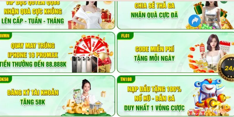 Tận dụng khuyến mãi từ QQ88 thường xuyên